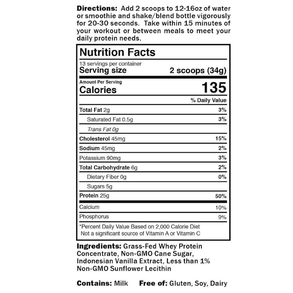 Nutrition Facts Label