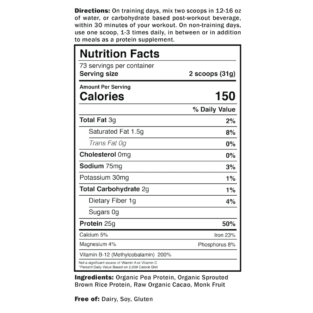 Nutrition Facts Label