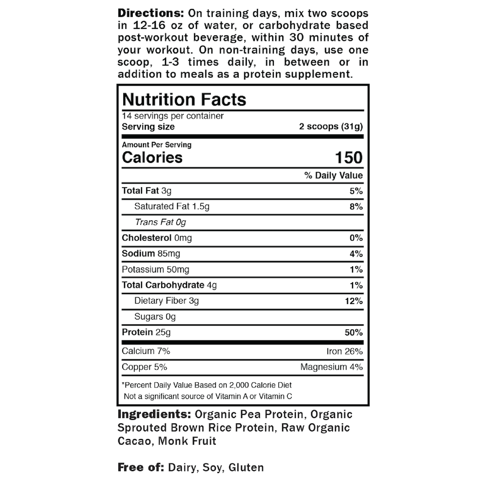 Nutrition Facts Label