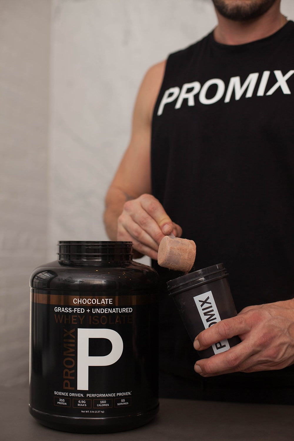 Chocolate Whey Protein Isolate Powder, 5 LB Container