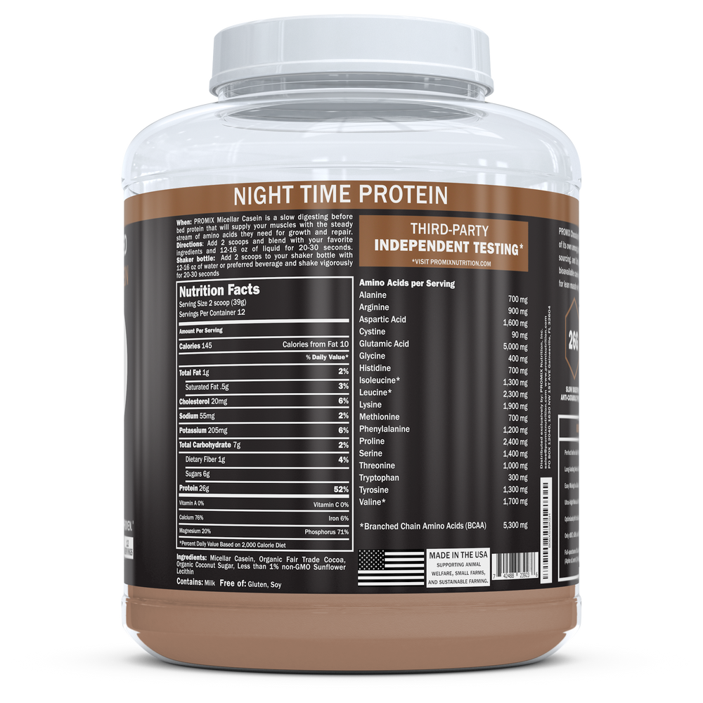 Tub Nutrition Facts Label