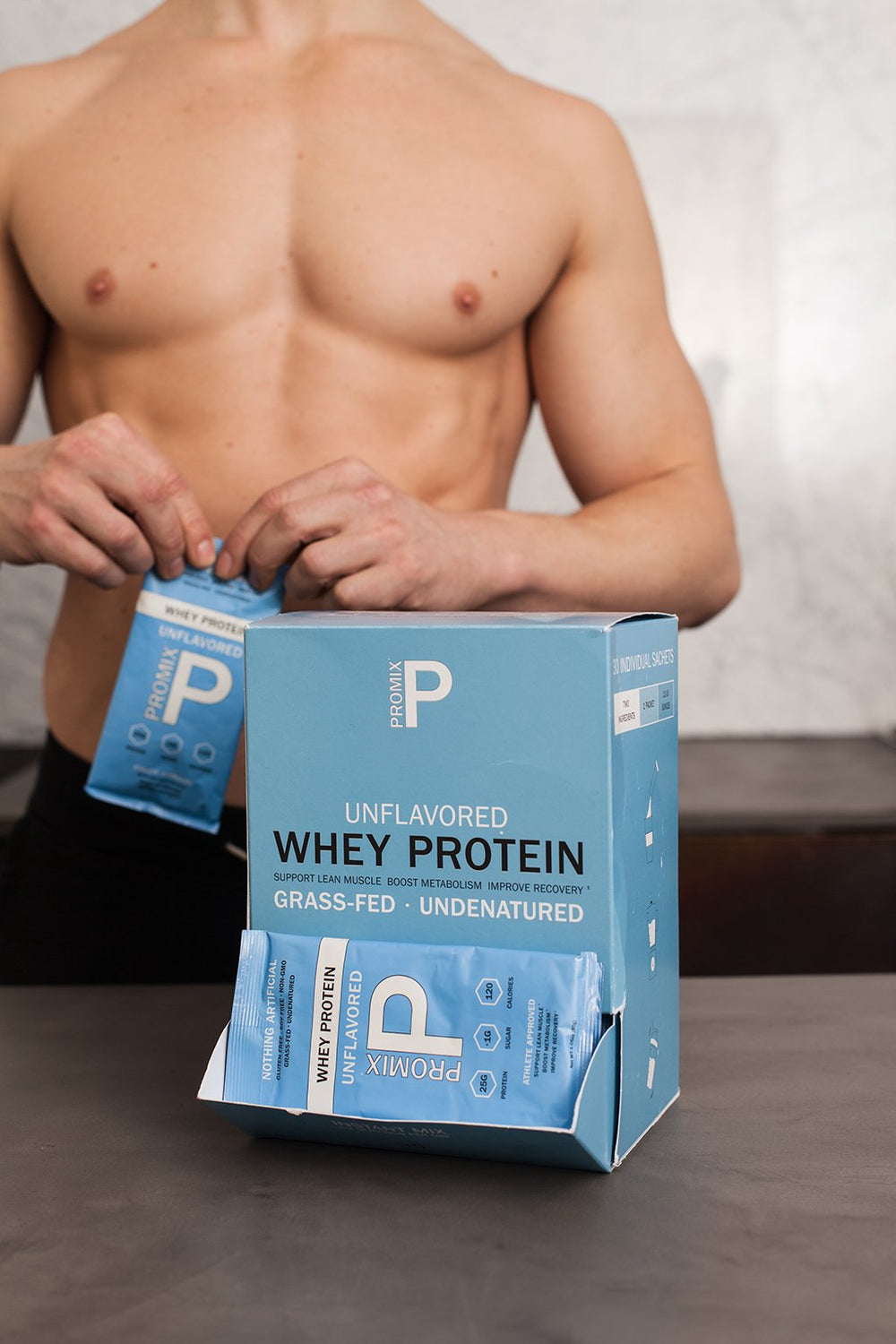 Unflavored Grass-fed Native Irish Whey Protein, 30 Single Servings