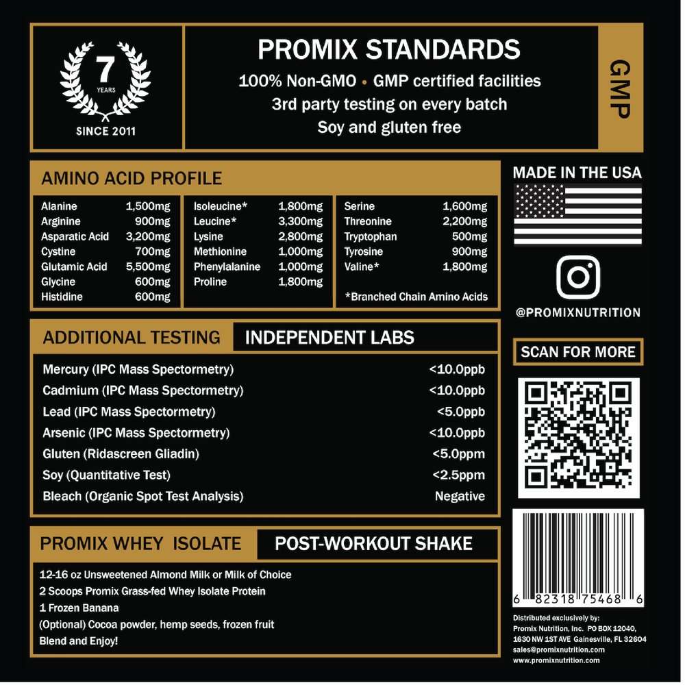 Unflavored Whey Isolate Protein Powder, 10 LB Bag