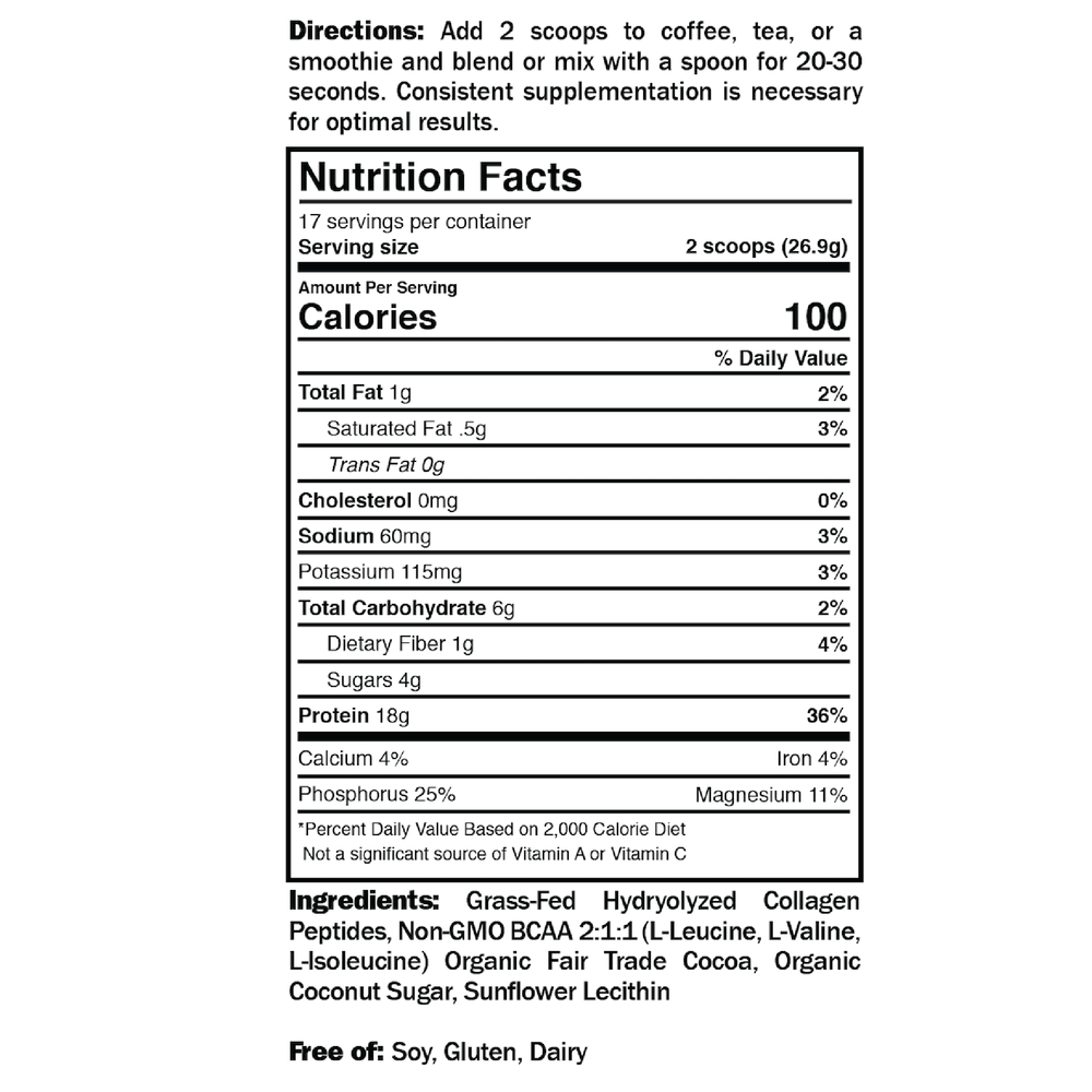 Optimal Chocolate Collagen Peptides