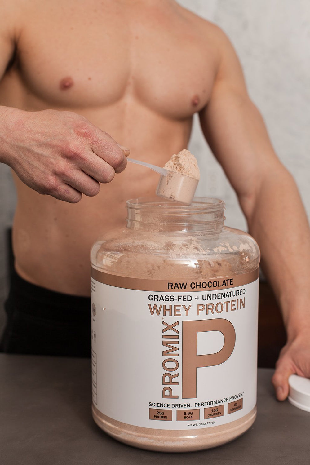 Raw Chocolate Grass-fed Native Irish Whey Protein, 5 LB Container