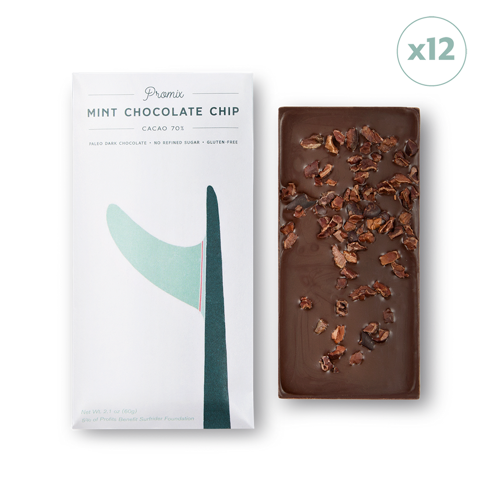 Mint Chocolate Chip Chocolate Bars