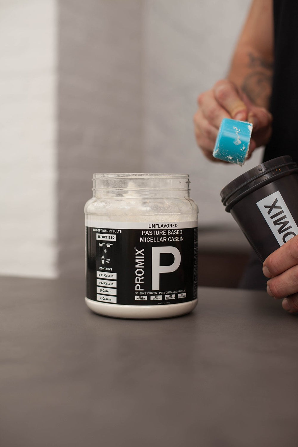 Unflavored Casein Protein Powder, 1 LB Container