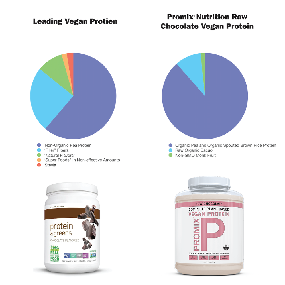 Raw Chocolate Vegan Protein Powder, 5 LB Container