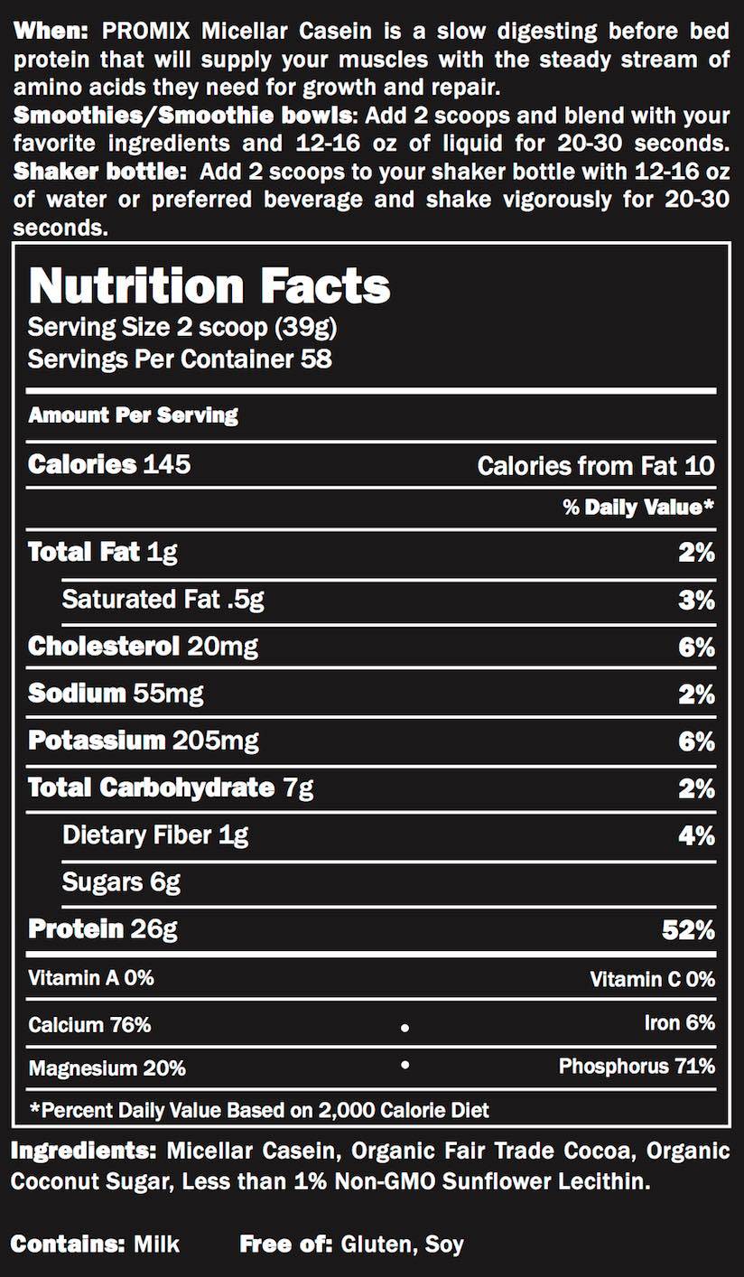 Nutrition Facts Label