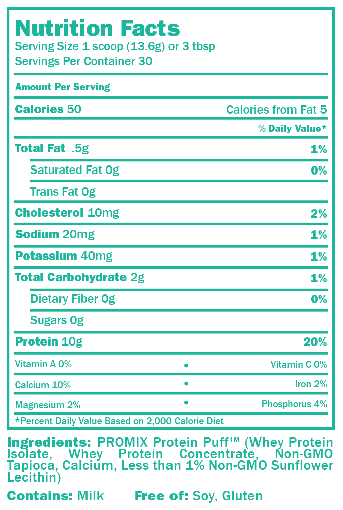 Nutrition Facts Label