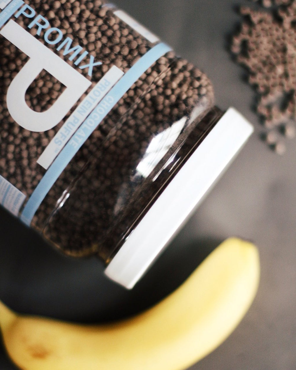 Chocolate Whey Protein Puffs, 1 LB Container