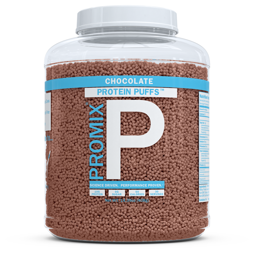 Chocolate Whey Protein Puffs, 1 LB Container
