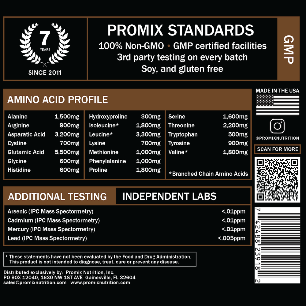 Amino Acids Label