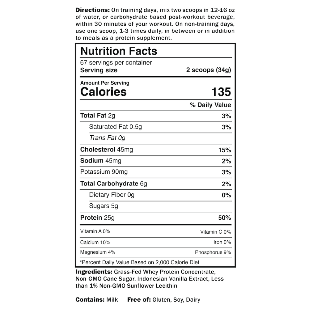 Nutrition Facts Label