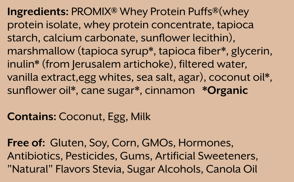 Snickerdoodle Protein Puff Bars