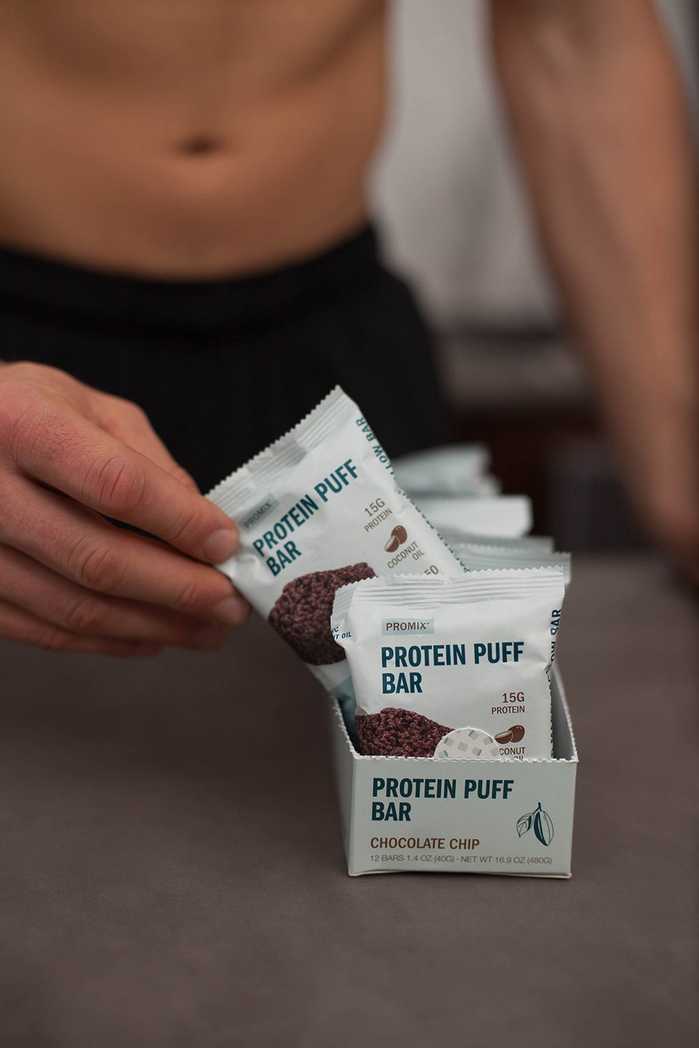 Chocolate Chip Protein Puff Bars